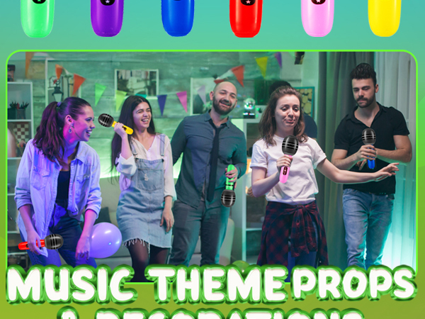 inflatable microphone karaoke party decorations fake microphones prop microphoneblow up microphone