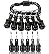 FACAINCXS Bit Holder 1/4 inch Hex Shank Screwdriver Bits Holder Extension Bar Keychain Screw Adap...