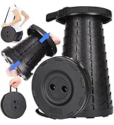 Fishboy Upgraded Collapsible Stool for Adults,Portable Retractable Folding Telescoping Foldable C...