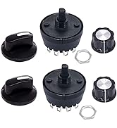 Taiss 2PCS Rotary Switch SP4T 1 Pole 4 Way 8A/250V Power Supply Speed regulating Switch with 2PCS...