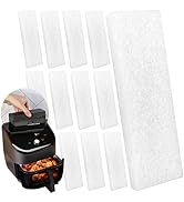 12 Pcs Air Fryer Filters Replacement for Instant Vortex Plus 6QT, Charcoal & Oil Vapor OdorErase ...