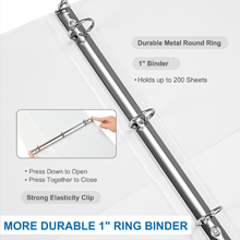 1” round ring binder