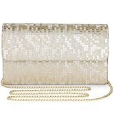 UBAYMAX Glitter Checks Clutch Purses for Women Formal Evening Bag Handbag | Dressy Envelope Clutc...