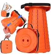 Fishboy Upgraded Square Collapsible Stool for Adults,Portable Retractable Folding Telescoping Fol...