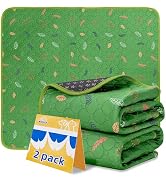 Sunheir Washable Pee Pads for Dogs 2-Pack Reusable Puppy Pads Pet Training Pads, Waterproof Dog P...