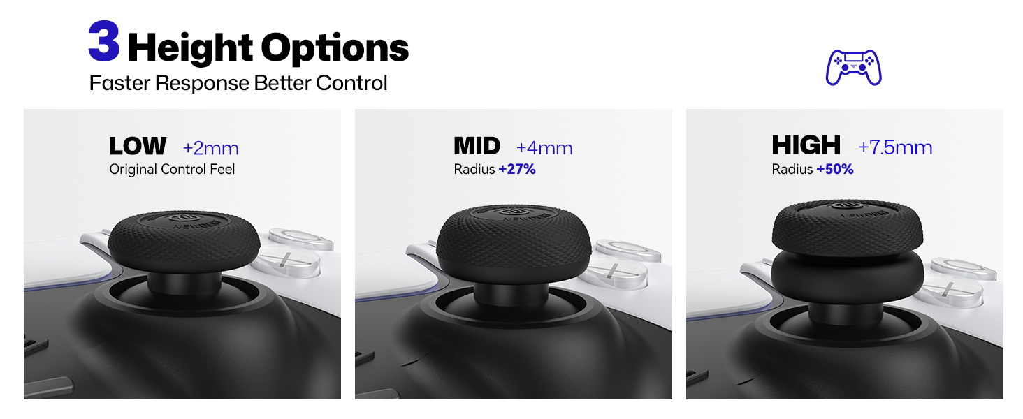 Thumb Grips for PS5 Controller