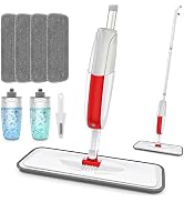 Microfiber Spray Mop for Hardwood Floor Cleaning - MANGOTIME Floor Mop Dry Wet Dust Mop with 2 Re...