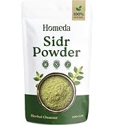 Homeda Organic Sidr Powder for Hair (7oz - 200g) Sidr Leaves | Jujube Qasil Powder | ??? ????? ??...