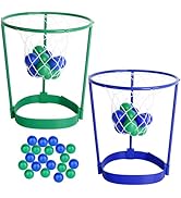 2 Pack Head Hoop Basketball Party Game for Kids and Adults Carnival Game Adjustable Basket Net He...