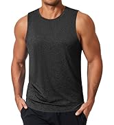 COOFANDY Mens Dry Fit Workout Tank Top Sleeveless Gym Muscle Shirt UPF 50+ Summer Running Athleti...
