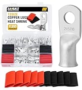 Sanuke 120Pcs Wire Lugs Battery Cable Lugs Marine Grade Wire Lug with Heat Shrink Set 60Pcs Heavy...