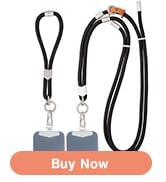 Pulpo 2-in-1 Cell Phone Wrist Strap and Lanyard Black - Anti Theft Phone Lanyard for Men & Women,...