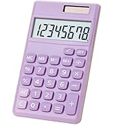 Seaciyan Basic Calculator, Desktop Cute Pocket Size Mini Calculators for School, Office, Home (Pu...