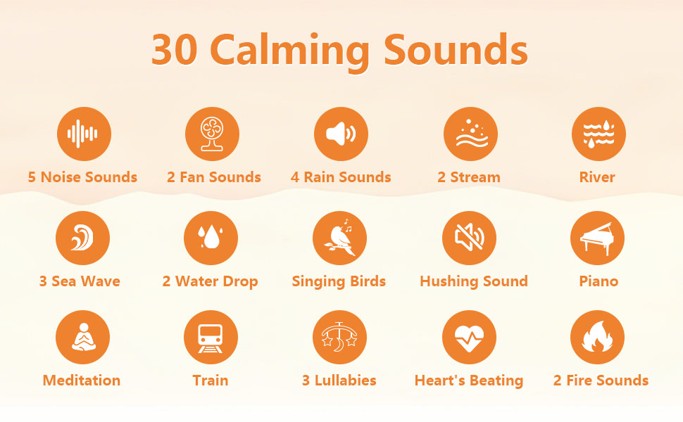 Sleep sound machine for babies and adults