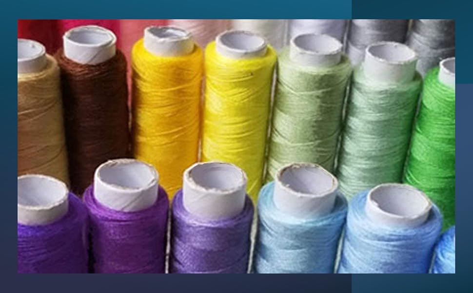 colorful polyester threaf