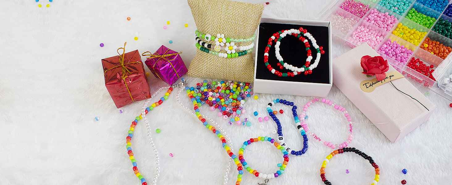 Glass Seed Beads Friendship Bracelets Making Kits