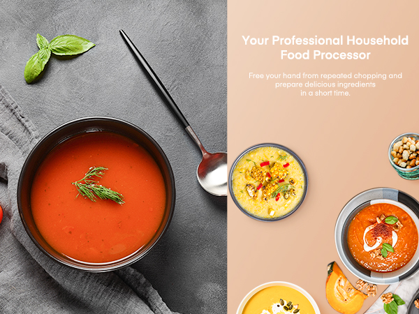 a bowl of soup and a spoon