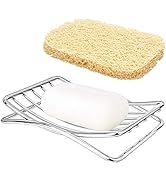 GUUKAR Soap Dish Stainless Steel Bar Soap Holder for Shower Bathroom, Self-draining Soap Dishes S...
