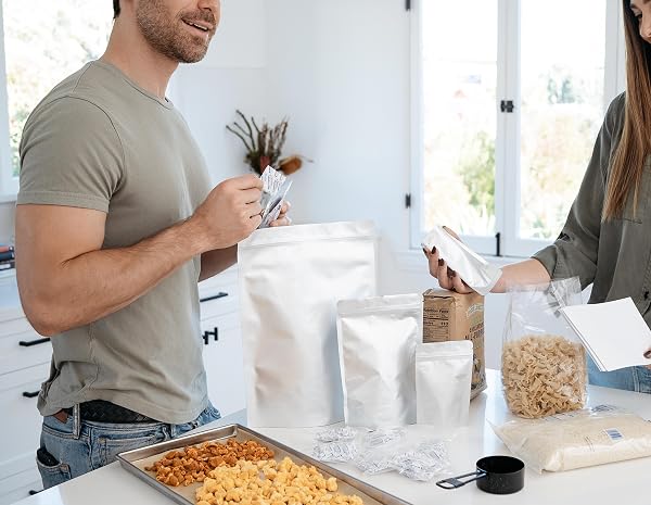 Mylar bags and sealer multi-size long term food storage