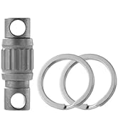 Hamans Titanium Rotating Keychain Ring Buckle Key Chain Holder Titanium Alloy Keychain Car Belt f...
