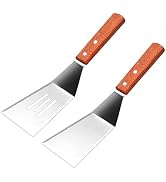 DIFENLUN Small Metal Spatula, 2 Piece Mini Serving Spatula Stainless Steel Metal Spatula Set with...