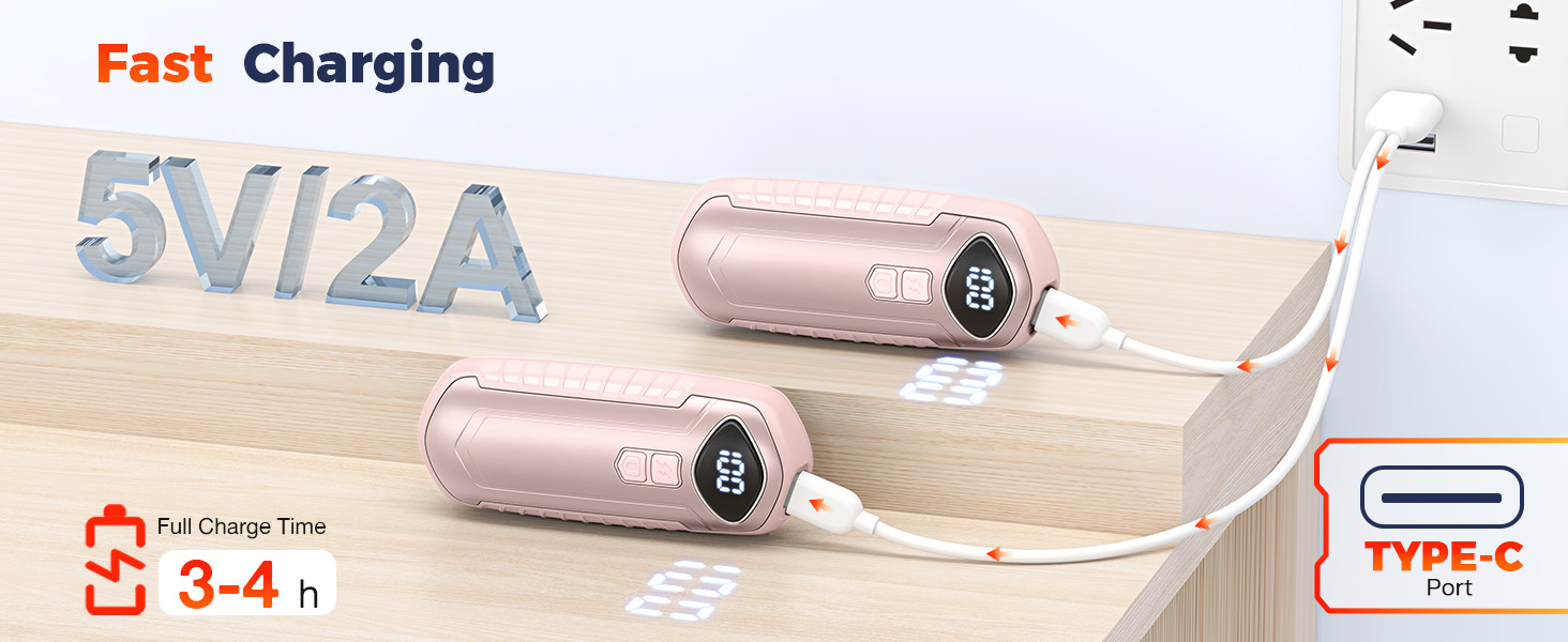 pink hand warmers rechargeable