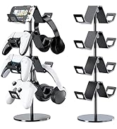 Karanava Controller Holder 4 Tier,Headphone Stand - Adjustable Controller Stand for Xbox PS5 PS4 ...