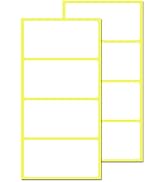 200 Pack, 4" x 2", Labels Stickers for Storage Bins - Matte White