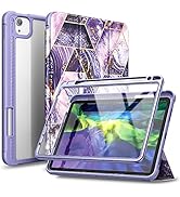 SURITCH Clear Case for iPad Air 5 Case 2022 / iPad Air 4 Case 2020 2018 (NOT for 2021), [Built in...