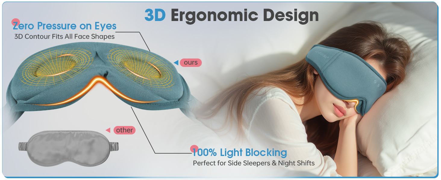 Bamboo cotton sleep mask