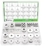 Ruibapa 620pcs Fender Washers for Screws and Bolts,Fender Washer Assortment Kit 304 Stainless Ste...