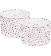 PATIKIL Drum Lamp Shades Set of 2, 12"x12"x8" Linen Lamp Shade Easy Assembly Lampshade for Table ...