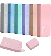Aebor 6 Pack Correction Tape Cute White Tape Macaron Color Correction Tape, Easy To Use Applicato...
