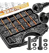 weideer 3670pcs M2 M3 M4 M5 Metric Screw Assortment Kit,Metric Bolt Assortment,12.9 Alloy Steel H...
