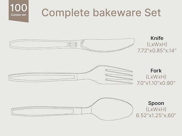 Heavy Duty Plastic Silverware