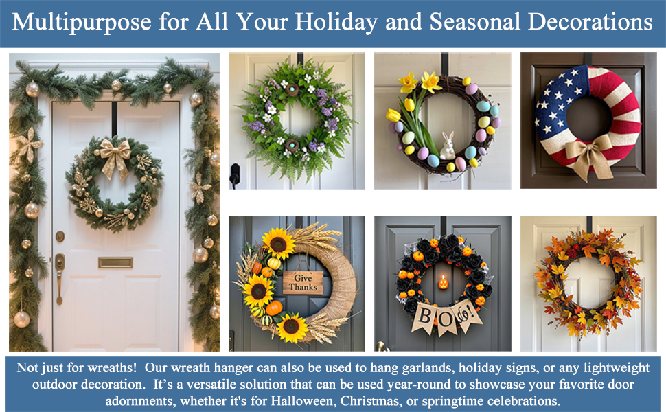 spring wreath hanger