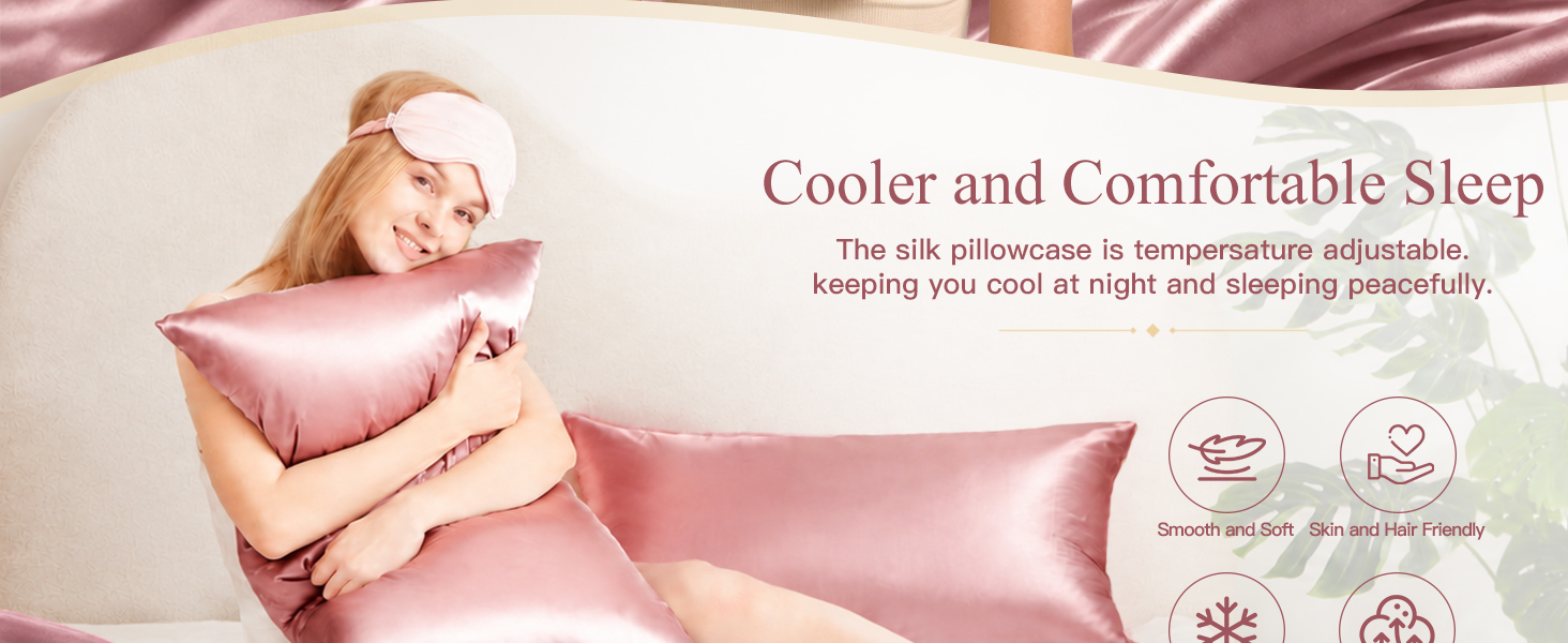 cooling silk pillowcover