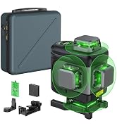 Fanttik D16 APEX Professional Laser Level 4 x 360°, 16 Lines Self-Leveling Cross Line Laser with ...