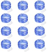 12 Pack Fairy Lights Battery Operated String Lights 7 Feet 20 Led Waterproof Christmas Lights Sil...