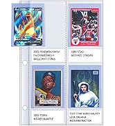 TopLoader Binder Pages, Toploader Storage Trading Card Sleeves for 3 Ring Binder, 4-Pocket Binder...