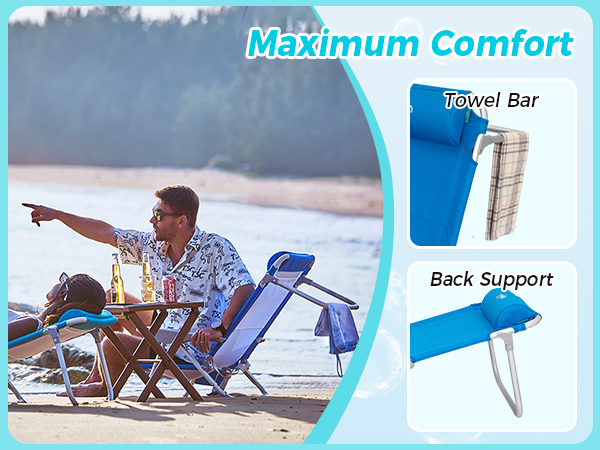 WEJOY Folding Beach Chair for Adults