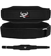Weight Lifting Belt Double Strength 5.5 Padded Neoprene Back Gym Bodybuilding Deadlifts Lifting E...