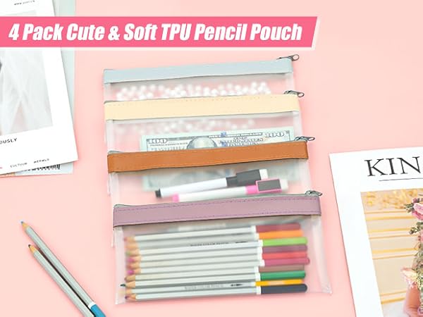 clear pencil pouch