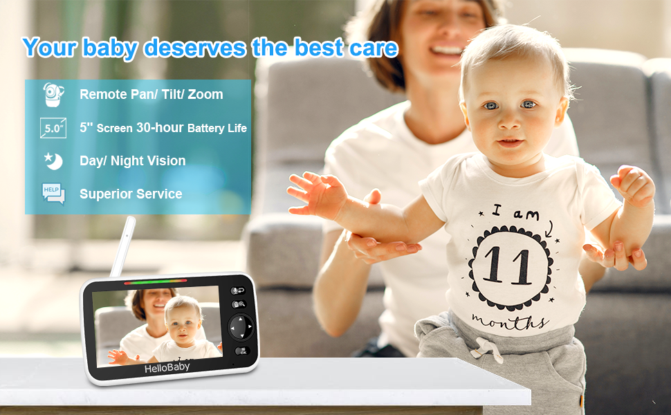 video baby monitor with camera and audio