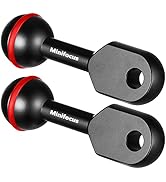 MINIFOCUS 1" Ball to YS Head Clip Arm, 2PCS 3.35"/8.5cm Aluminum Alloy YS Head Adapter Lightweigh...