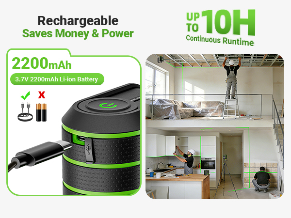rechargeable laser level