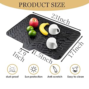 LKYLIVE Silicone Drying Mat
