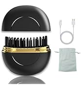 Cordless Hair Straightener Brush, mini hot Comb for Travel, USB Rechargeable Tool, Ionic Ceramic ...