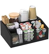 NOVIMANGO Coffee Station Organizer, Coffee Bar Organizer for Countertop, Coffee and Tea Condiment...