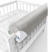 AEOCOO Bed Rail Bumpers Protector, Size 3 Ft, Premium Soft Memory Foam Anti-Bump Bed Rails Paddin...